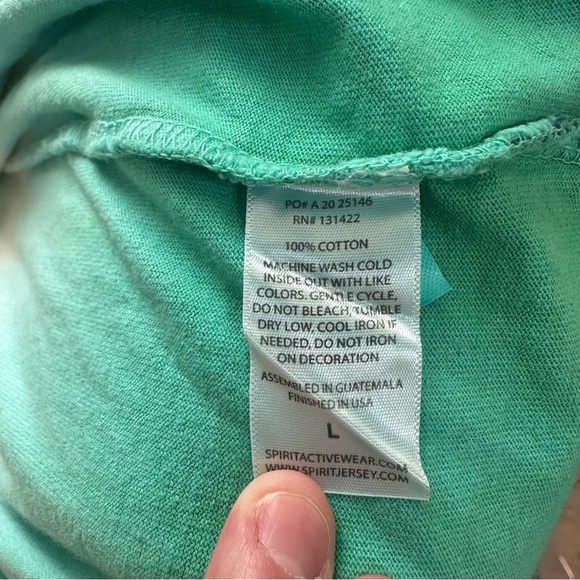 Margaritaville Navy White Mint Green Spirit Jersey Size L - Picture 6 of 6